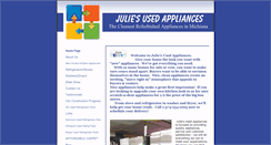 Desktop Screenshot of juliesusedappliances.com
